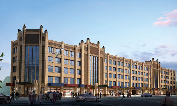 陜煤建設(shè)天工公司雅荷中央廣場1#、2#樓封頂